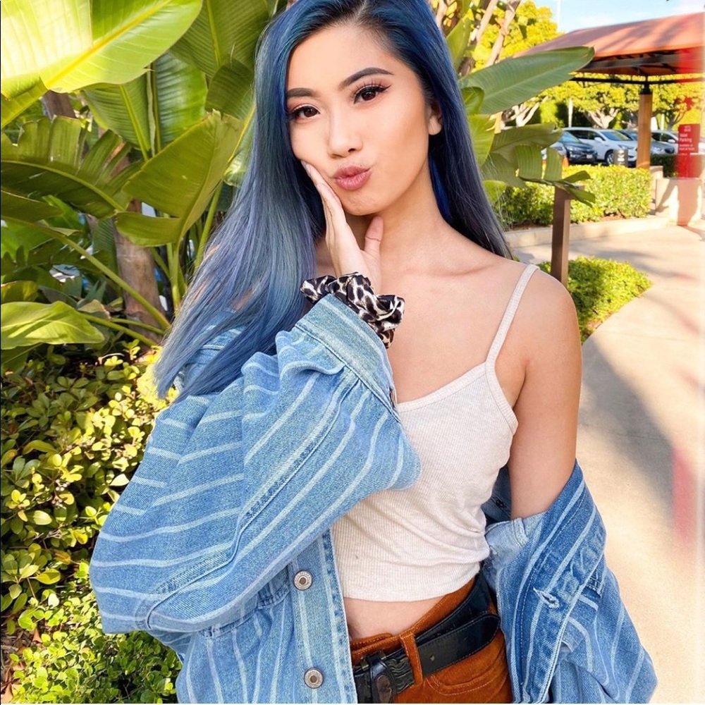 United Colors of Benetton striped denim jacket